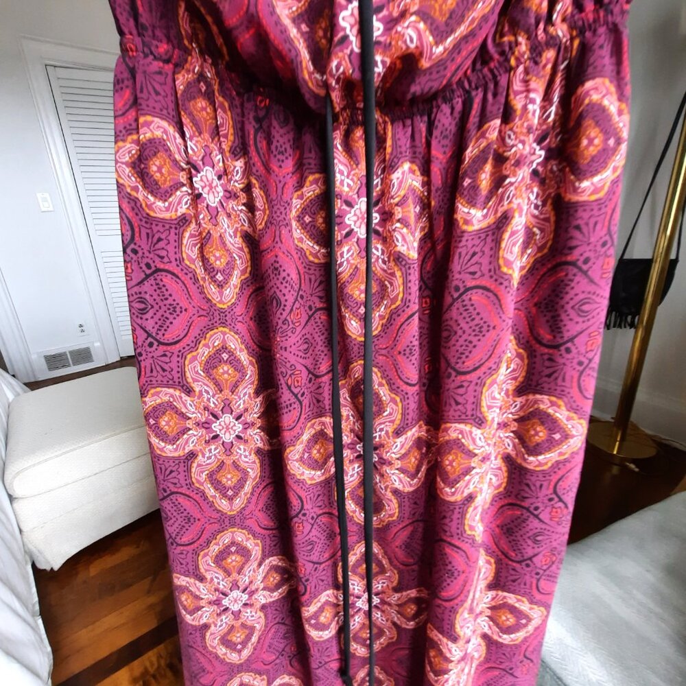 Midi Boho inspired romantic dress, with empire waist, Monteau - Picture 4 of 8